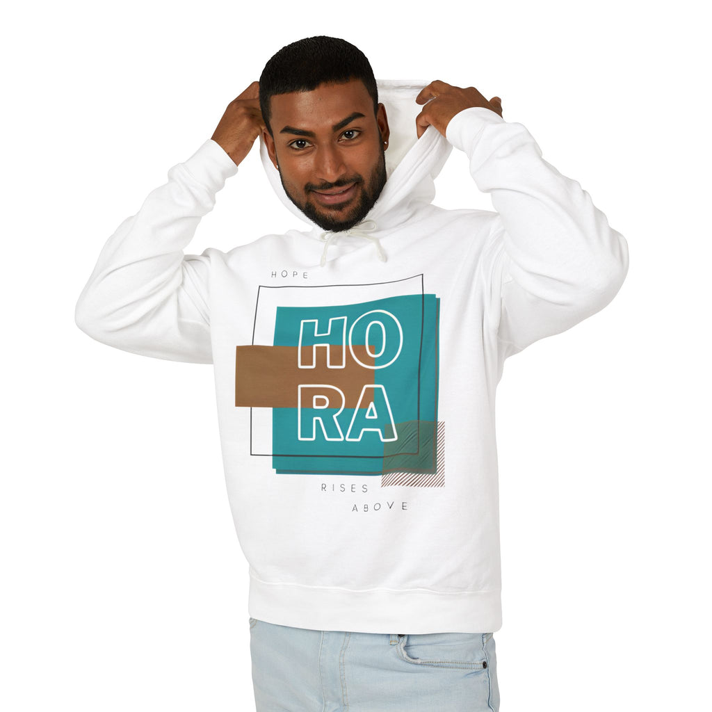 HORA Graphic Hoodie — Modern Geometric Lightweight Sweatshirt