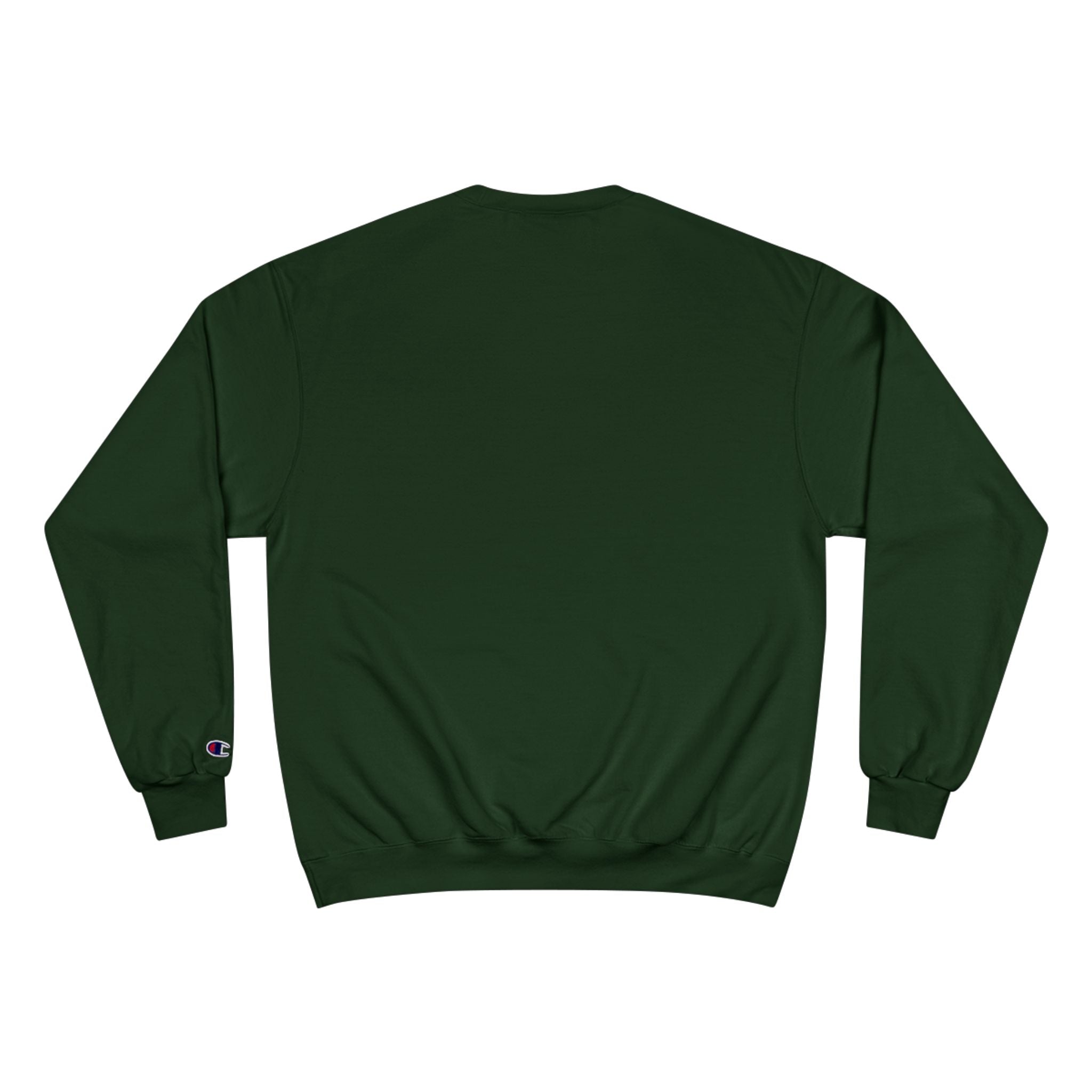 H Monogram Sweatshirt — Olive Champion Crewneck with Gold Gradient 'H' Design