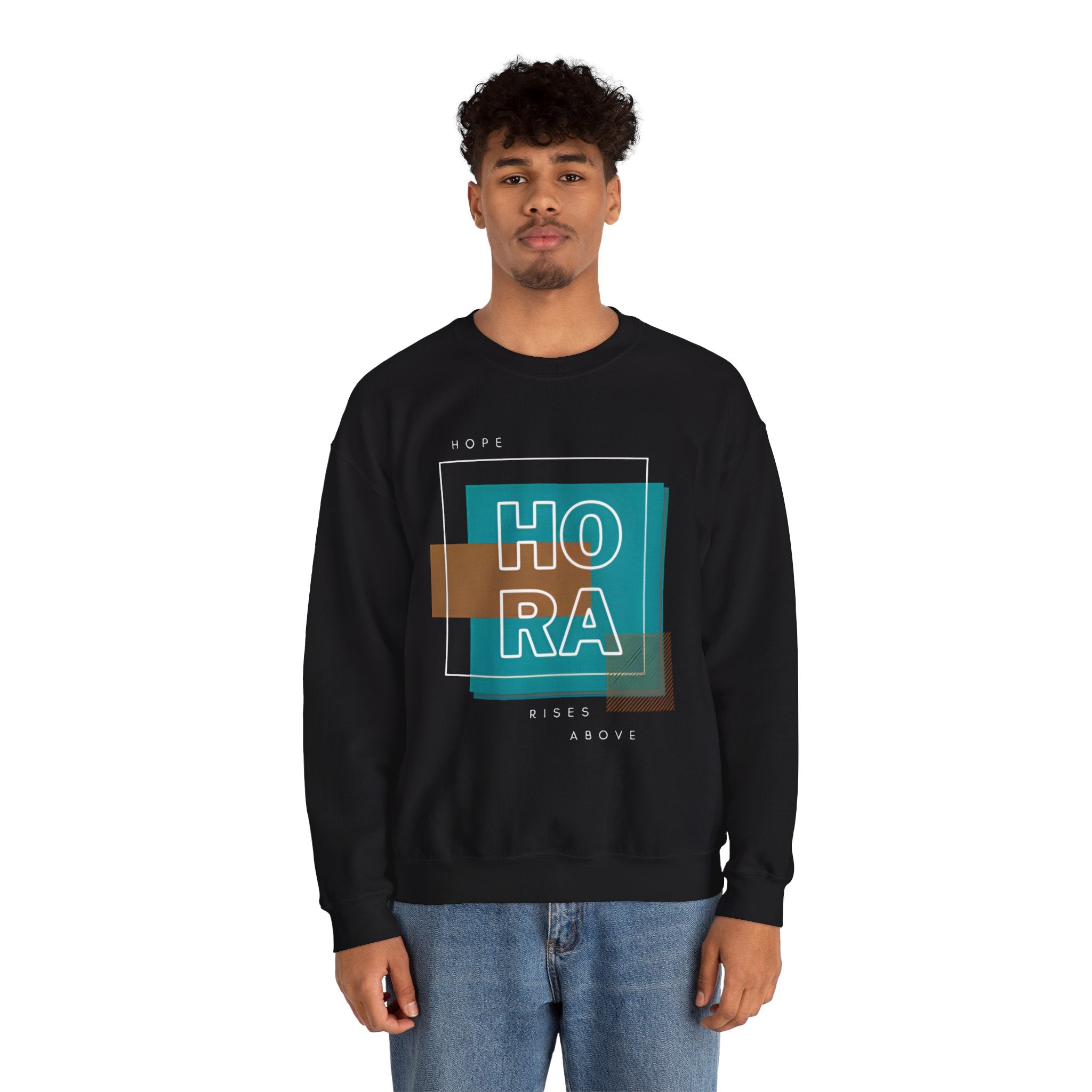 Hope Rises "HO RA" Graphic Crewneck Sweatshirt