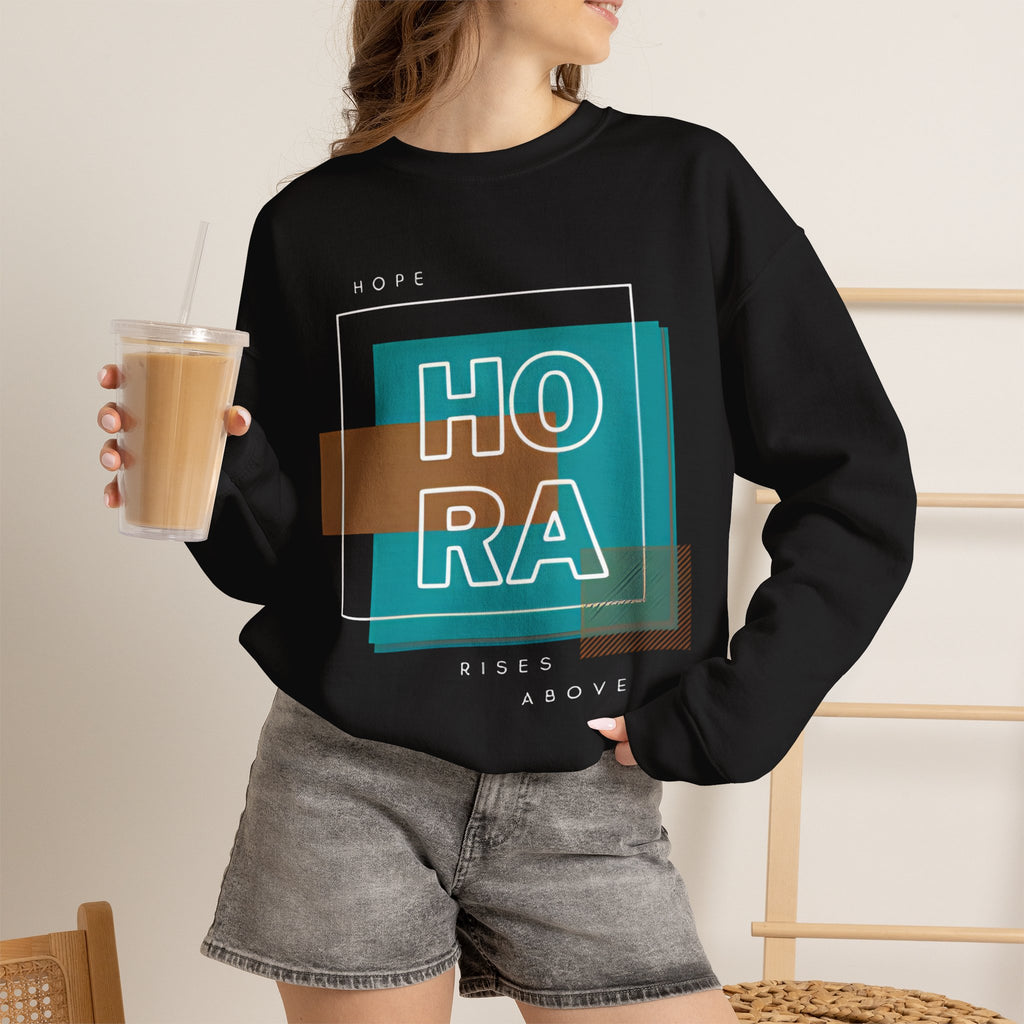 Hope Rises "HO RA" Graphic Crewneck Sweatshirt