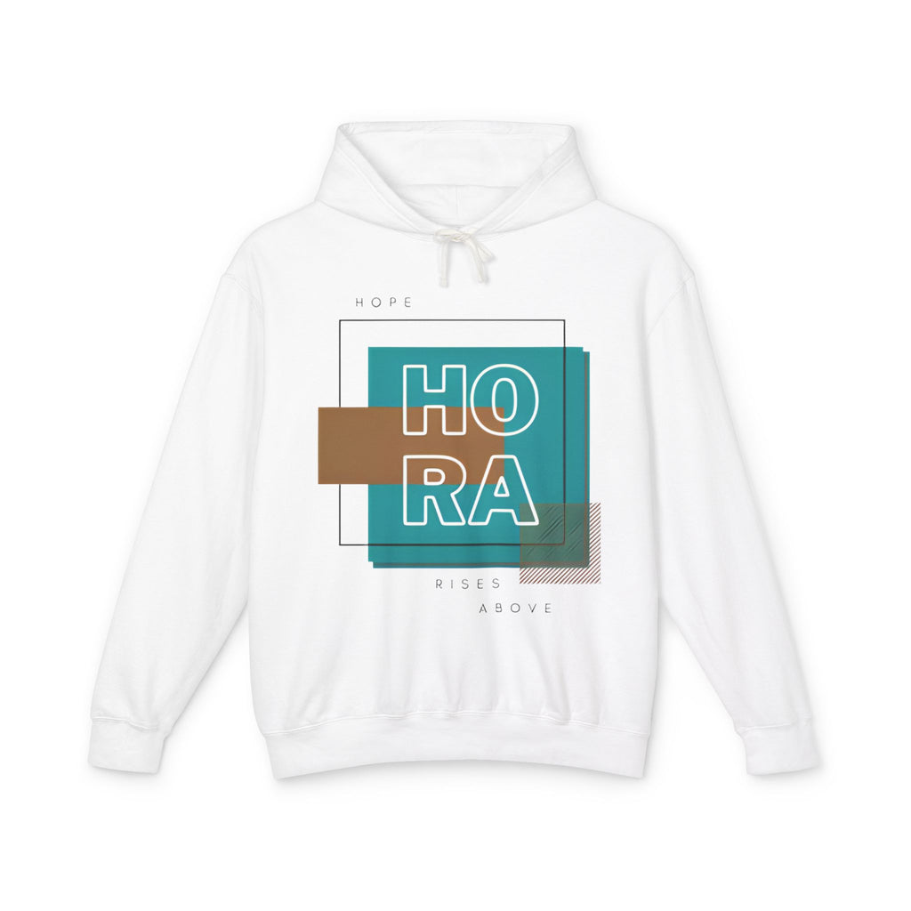 HORA Graphic Hoodie — Modern Geometric Lightweight Sweatshirt