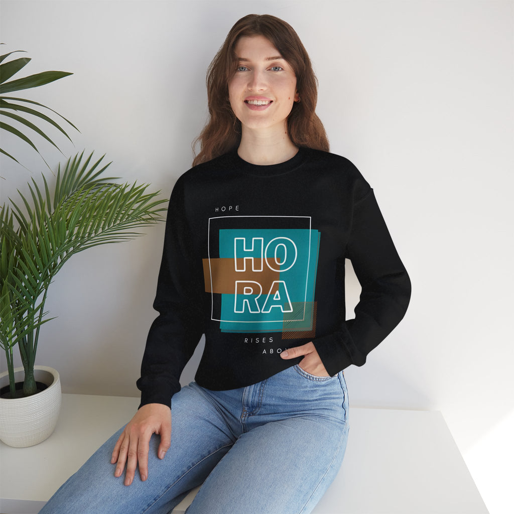 Hope Rises "HO RA" Graphic Crewneck Sweatshirt