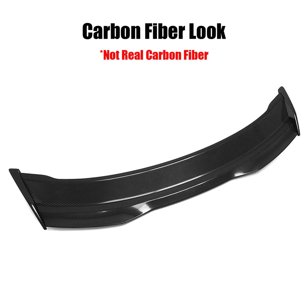 For Ford Mustang GT Ecoboost Shelby GT500 GT350 2-Door Coupe 2015-2023 Rear Bumper Tail Wing Spoiler Trunk Lip Carbon Look