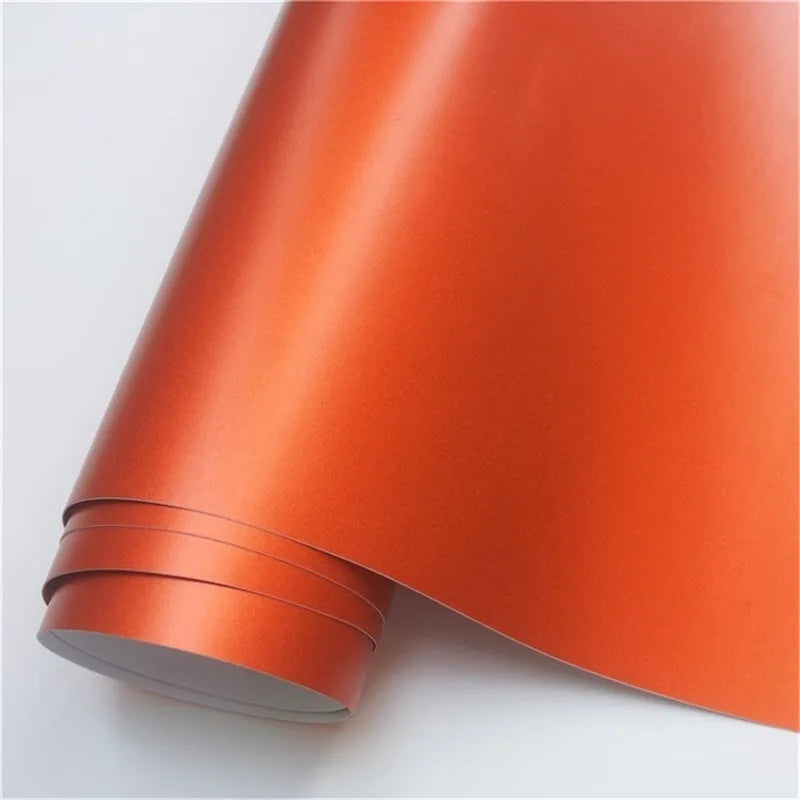 50x152cm Ice Satin Chrome Vinyl Wrap Film Air Free Metallic Matt Chrome Car Wrap Covering Style Car Sticker Foil