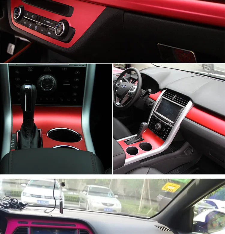 50x152cm Ice Satin Chrome Vinyl Wrap Film Air Free Metallic Matt Chrome Car Wrap Covering Style Car Sticker Foil