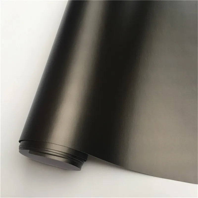 50x152cm Ice Satin Chrome Vinyl Wrap Film Air Free Metallic Matt Chrome Car Wrap Covering Style Car Sticker Foil