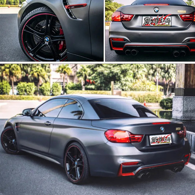 50x152cm Ice Satin Chrome Vinyl Wrap Film Air Free Metallic Matt Chrome Car Wrap Covering Style Car Sticker Foil