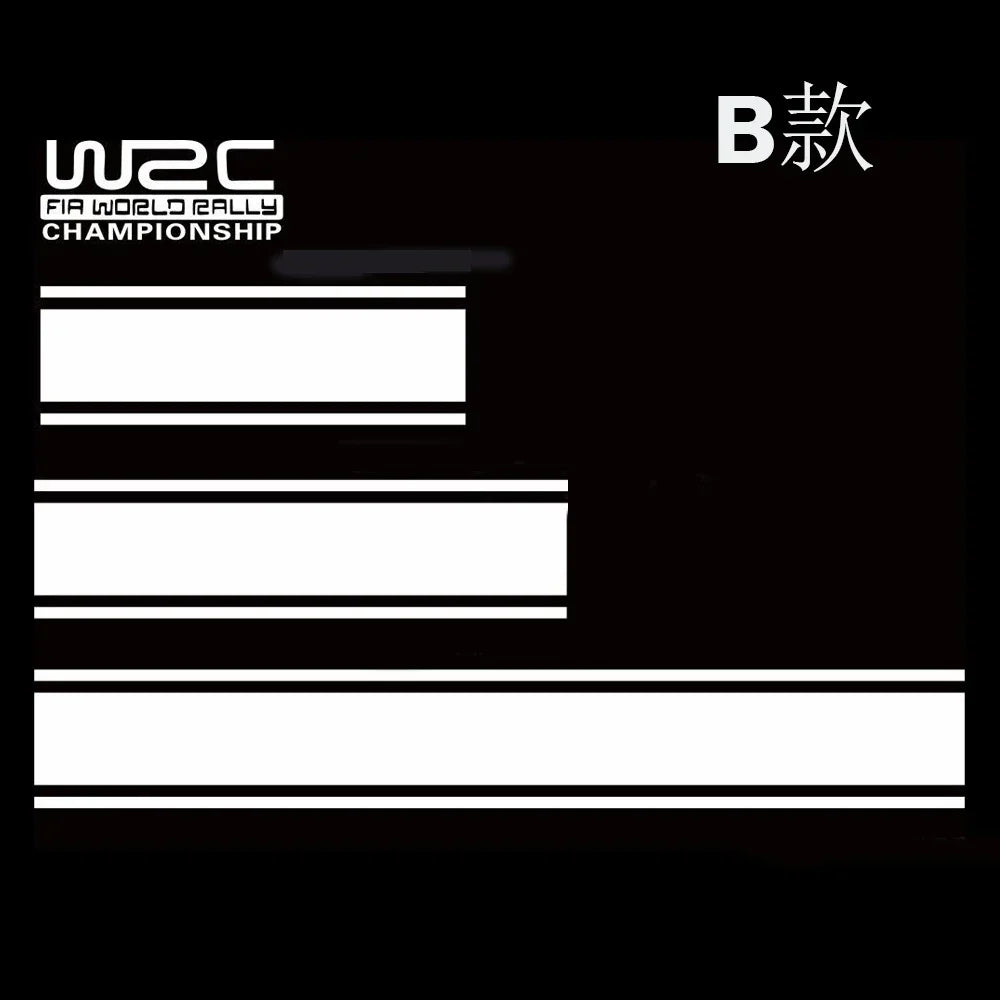 Car Body Sticker Racing Rally Sport Decal Hood Roof Rear Trunk Long Stripe Racing Sports Vinyl Universal Styling