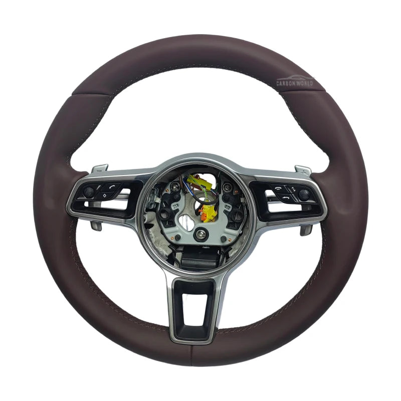 Steering Wheel For Porsche Panamera Cayenne Macan Taycan 911 992 997 970 971 955 958 987 Boxster Carrera Cayman Steering Wheels