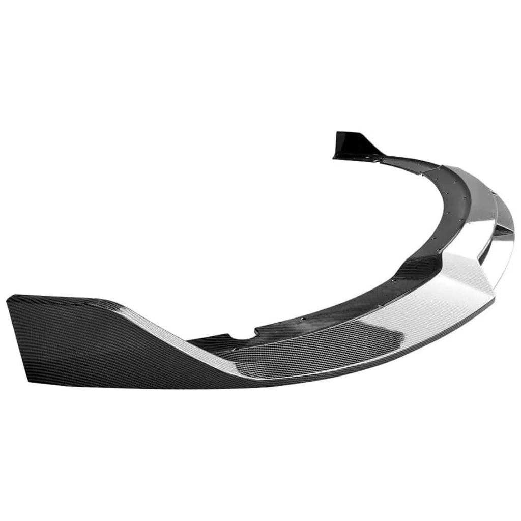 4PCS Front Bumper Lip Splitter Spoiler Body Kit For Dodge Charger 2015-2023 SRT-Style Carbon Fiber Look Glossy Black