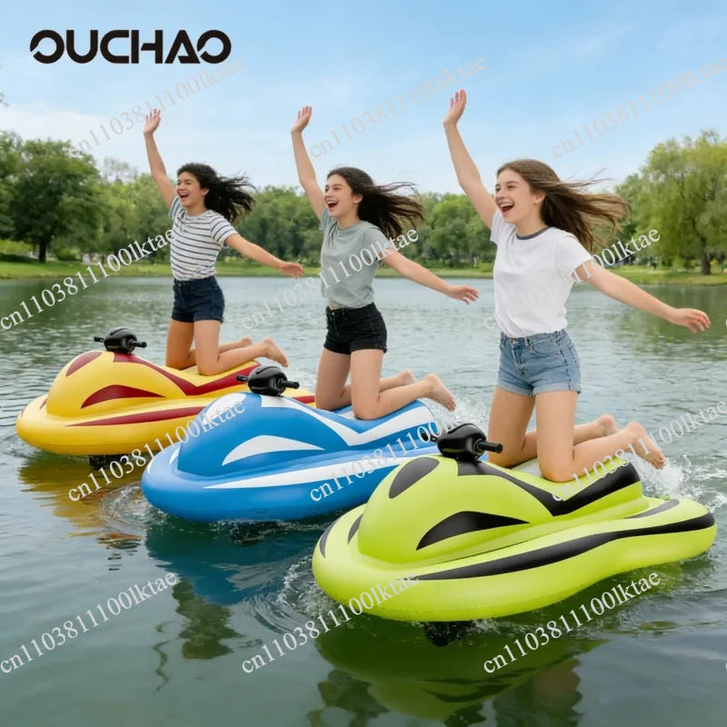 Inflatable Electric Water Scooter 6-8KM/H Speed IPX7 Waterproof Jet Ski Float