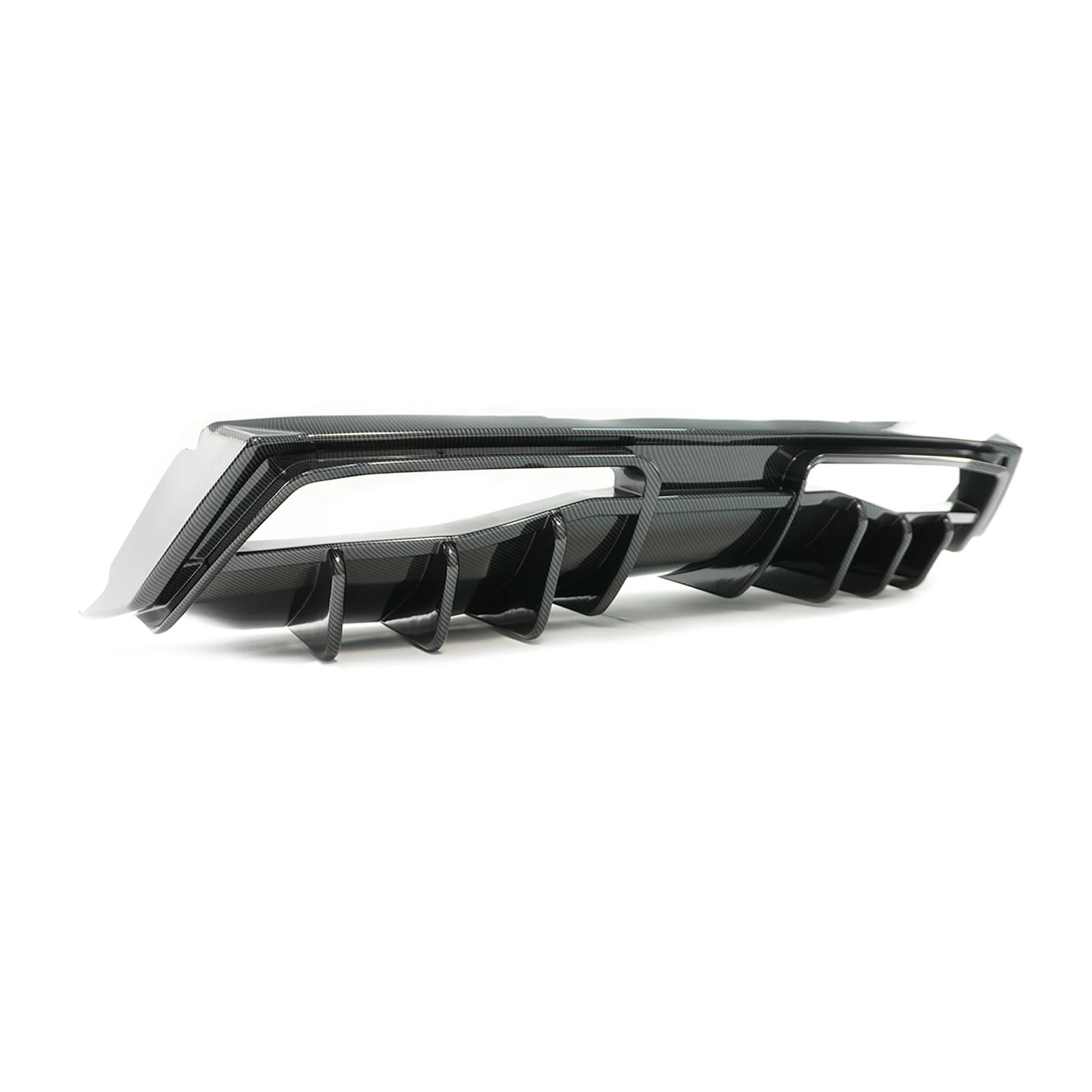 For Chevrolet Corvette C8 2020-2025 NINTE Style Rear Bumper Diffuser Non-Widebody Glossy Black Cars Accessories Body Kit