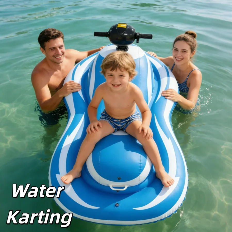 Inflatable Electric Water Scooter 6-8KM/H Speed IPX7 Waterproof Jet Ski Float