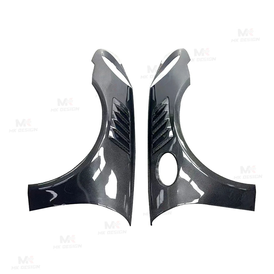 Carbon Fiber Front Fender Flares for Porsche 911 992 2021-2024 Side Fenders Air Vent Cover Trims Car Accessories