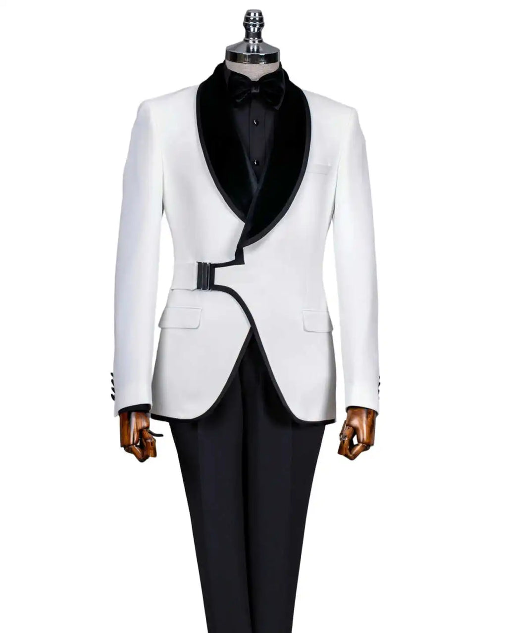 Elegant Wedding Tuxedos 2 Piece Set Jacket Pants Men Suit Design One Button Shawl Lapel  Evening Prom Groom Blazers Customized