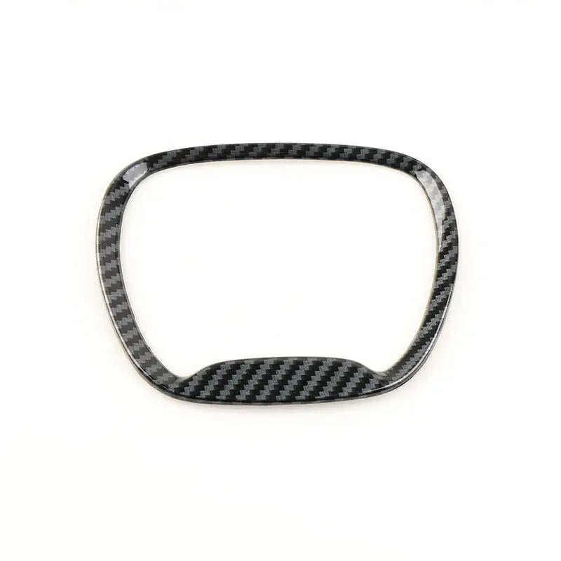 ABS Carbon Fiber Texture For Dodge Challenger Durango Charger 2015-2022 Jeep 4pcs Car Interior Steering Wheel Panel Cover Trim