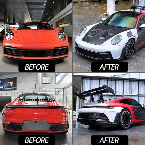 2025 New Design Dry Carbon Fiber Body Kit for 911 992 2019 2020 2021 2022 2023 2024 Upgrade to GT3 RS Style Bumper Assembly Assy