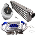 1 Set  Universal Billet GT3582 Turbocharger Kit + Intercooler + 2.5" Turbo Pipe Piping