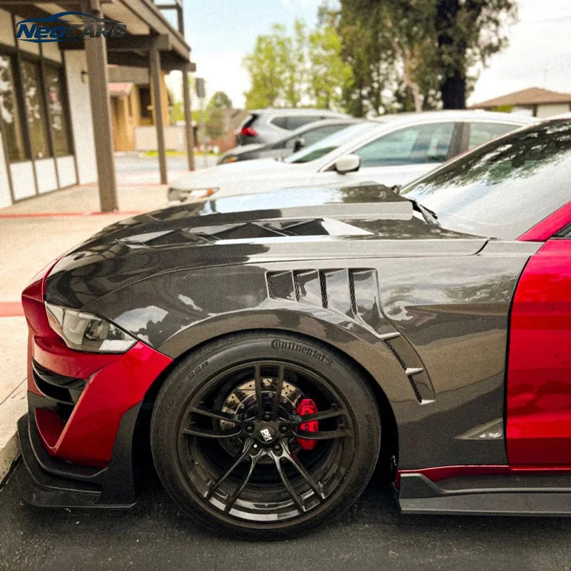 Suitable For Ford Mustang S550 GT EcoBoost V6 2015-2023 Carbon Fiber TPF Style Front Fender Exterior Upgrade
