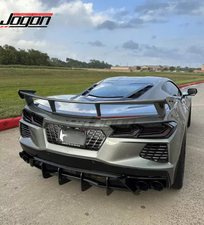 Rear License Plate Holder Panel Cover Exterior Accessories For Corvette C8 Z51 Stingray Coupe HTC 3LT 2020-2025 ABS Body Kits