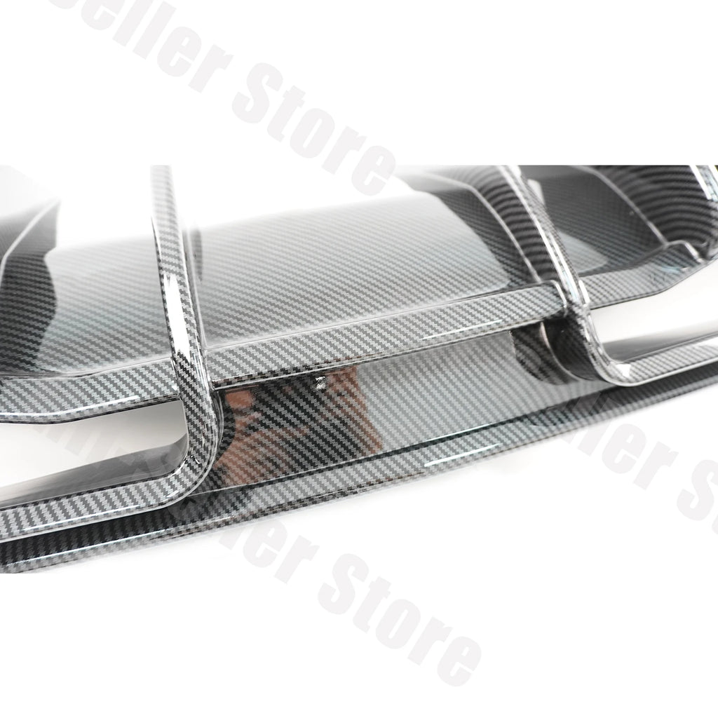 For Chevrolet Corvette C8 2020-2025 NINTE Style Rear Bumper Diffuser Non-Widebody Glossy Black Cars Accessories Body Kit