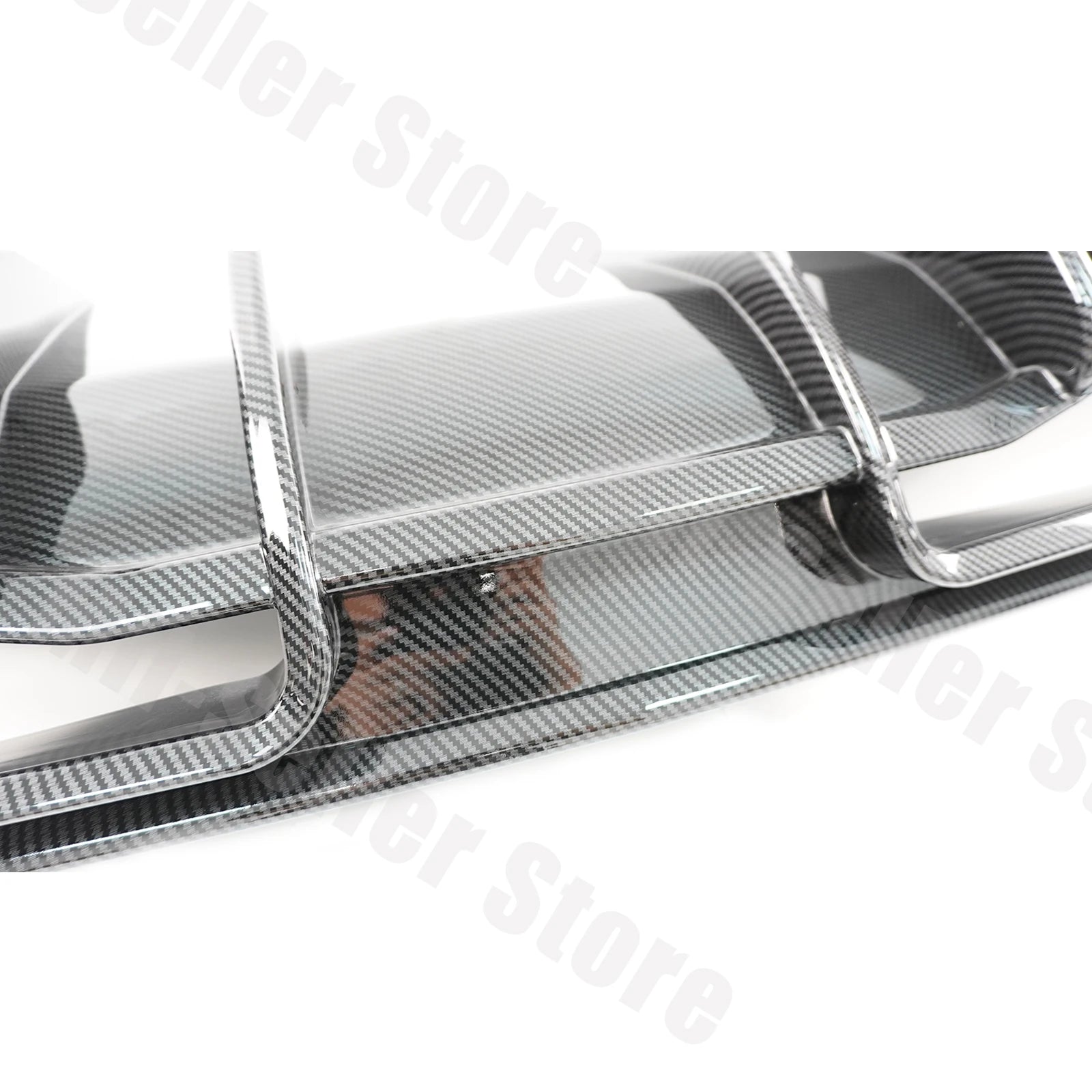 For Chevrolet Corvette C8 2020-2025 NINTE Style Rear Bumper Diffuser Non-Widebody Glossy Black Cars Accessories Body Kit
