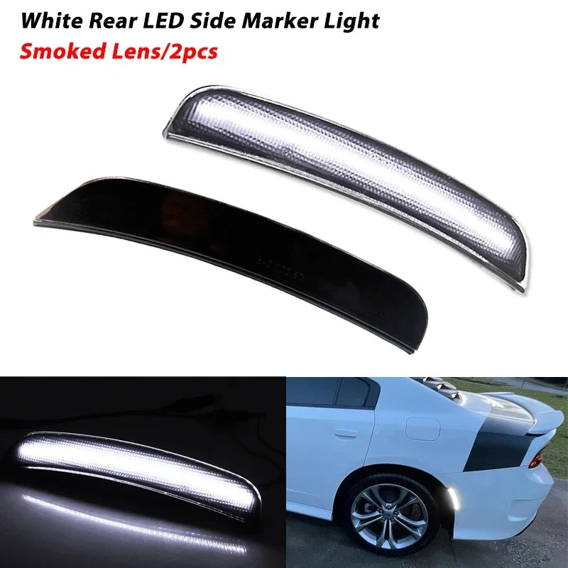 Front Rear Fender Side Marker Lights For Dodge Charger 2015 2016 2017 2018 2019 2020 2021 LED Turn Signal Lights Parking Lights