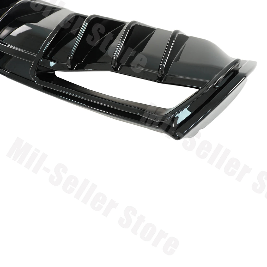 For Chevrolet Corvette C8 2020-2025 NINTE Style Rear Bumper Diffuser Non-Widebody Glossy Black Cars Accessories Body Kit