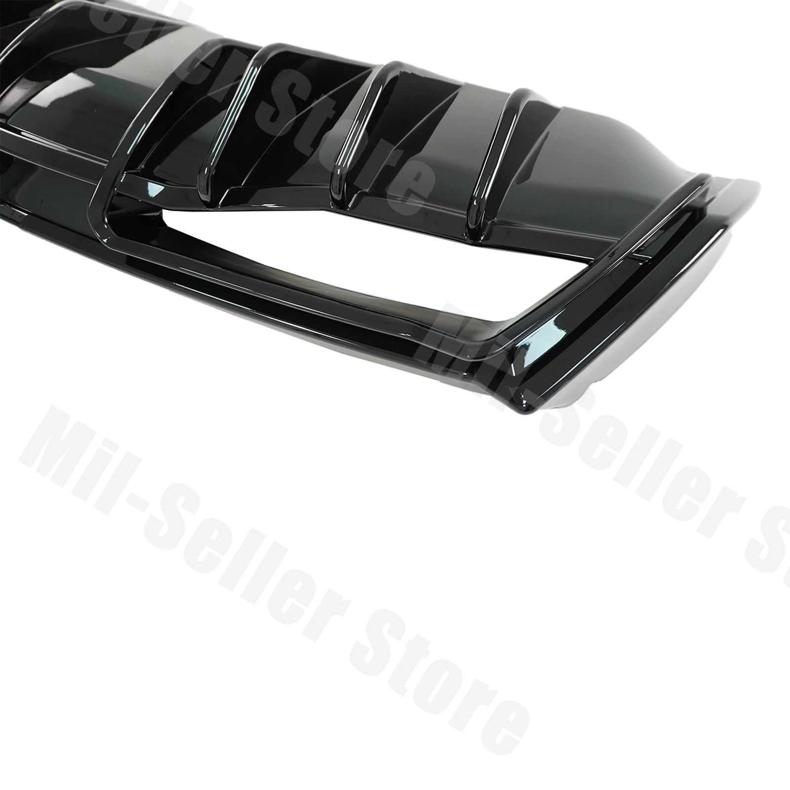 For Chevrolet Corvette C8 2020-2025 NINTE Style Rear Bumper Diffuser Non-Widebody Glossy Black Cars Accessories Body Kit