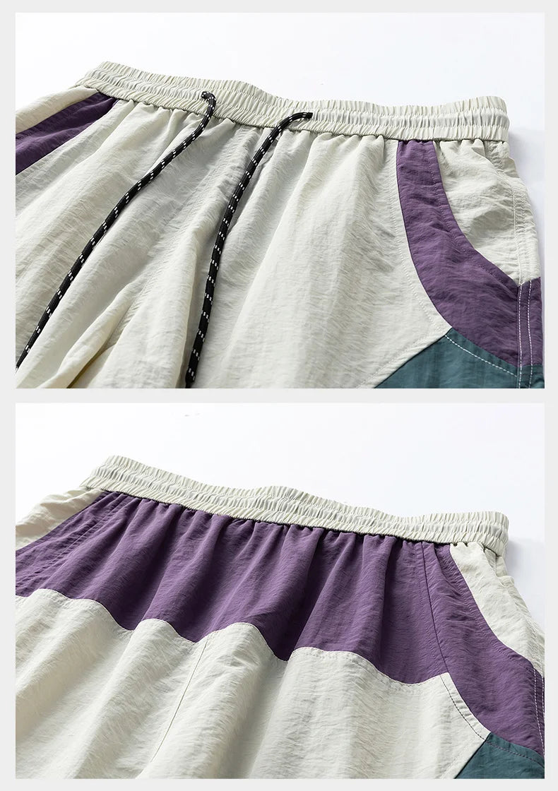 Summer Style Quick-Drying Shirt and Shorts Set for Men