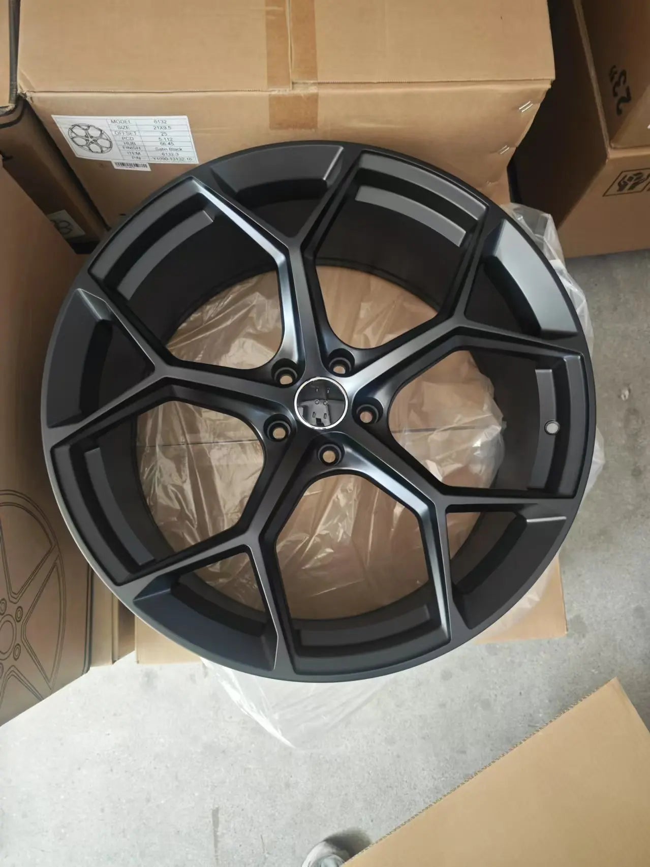 TP Good Price Muti Spoke Alloy Sport Car Wheel 20*9j ET 25/30 PCD 5X112 Satin Black Wheel Rim for Audi RS7 RS6 A5 A8 A6