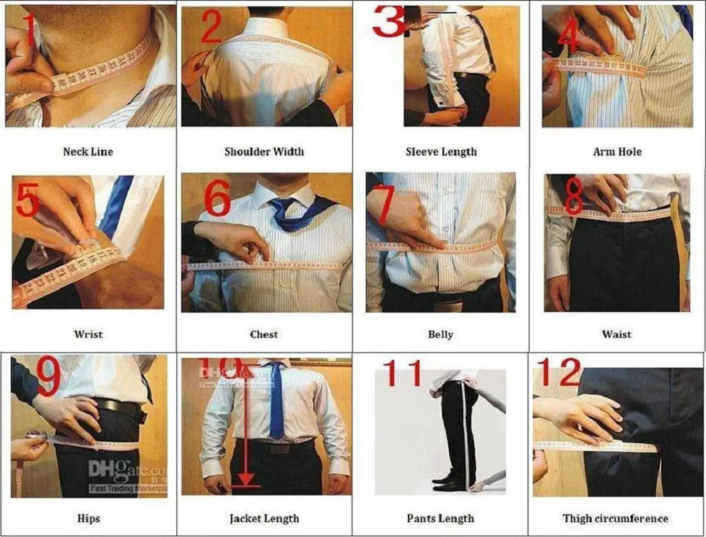 New casual Black men's suits slim two-piece business Korean version of the groom and best man wedding dress