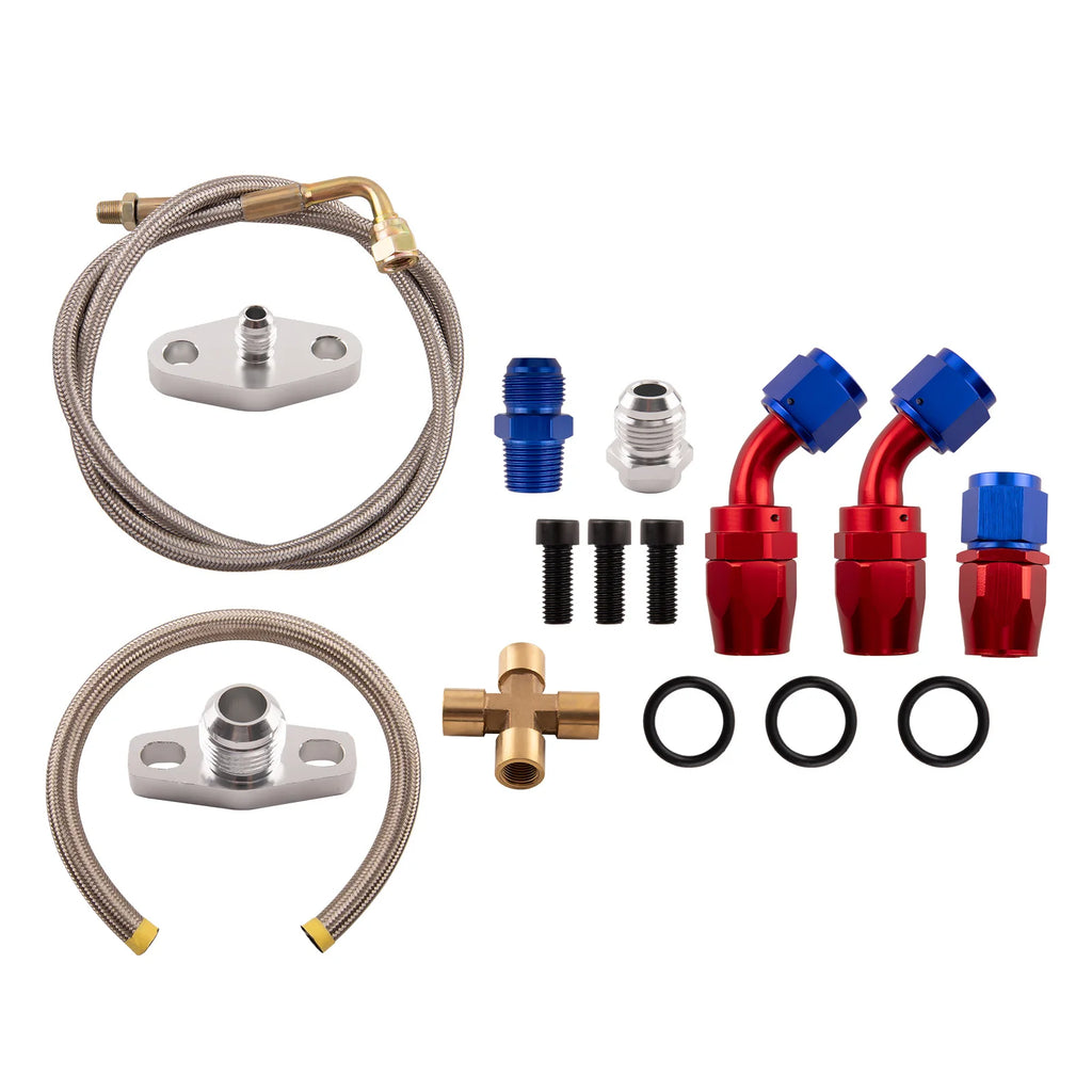 Universal Turbo Kits for 2.5-6.0L Engines GT3582 Turbo+Wastegate+BOV+Intercooler