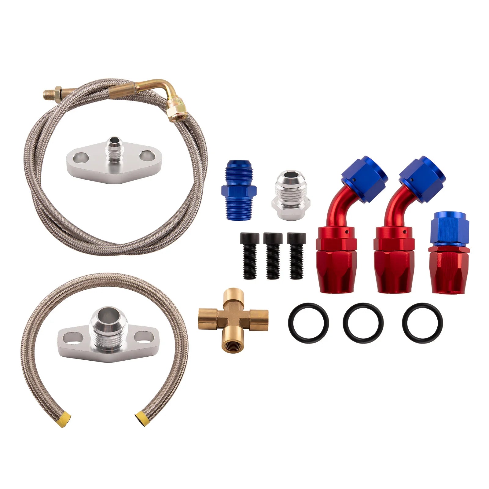 Universal Turbo Kits for 2.5-6.0L Engines GT3582 Turbo+Wastegate+BOV+Intercooler