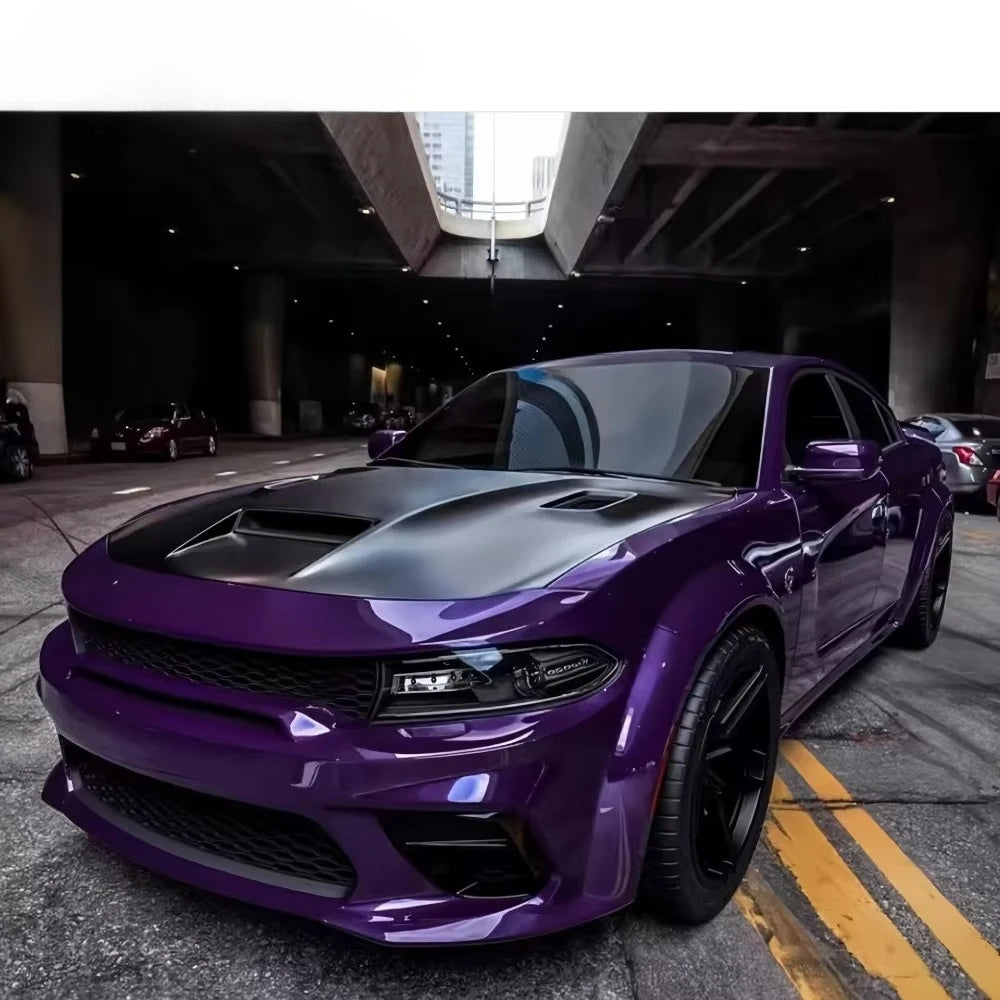 Aggressive SRT Look Full Body Kit Compatible with for Dodge Charger GT AWD | Front Rear Bumpers, Wide Fenders, Spoiler Included