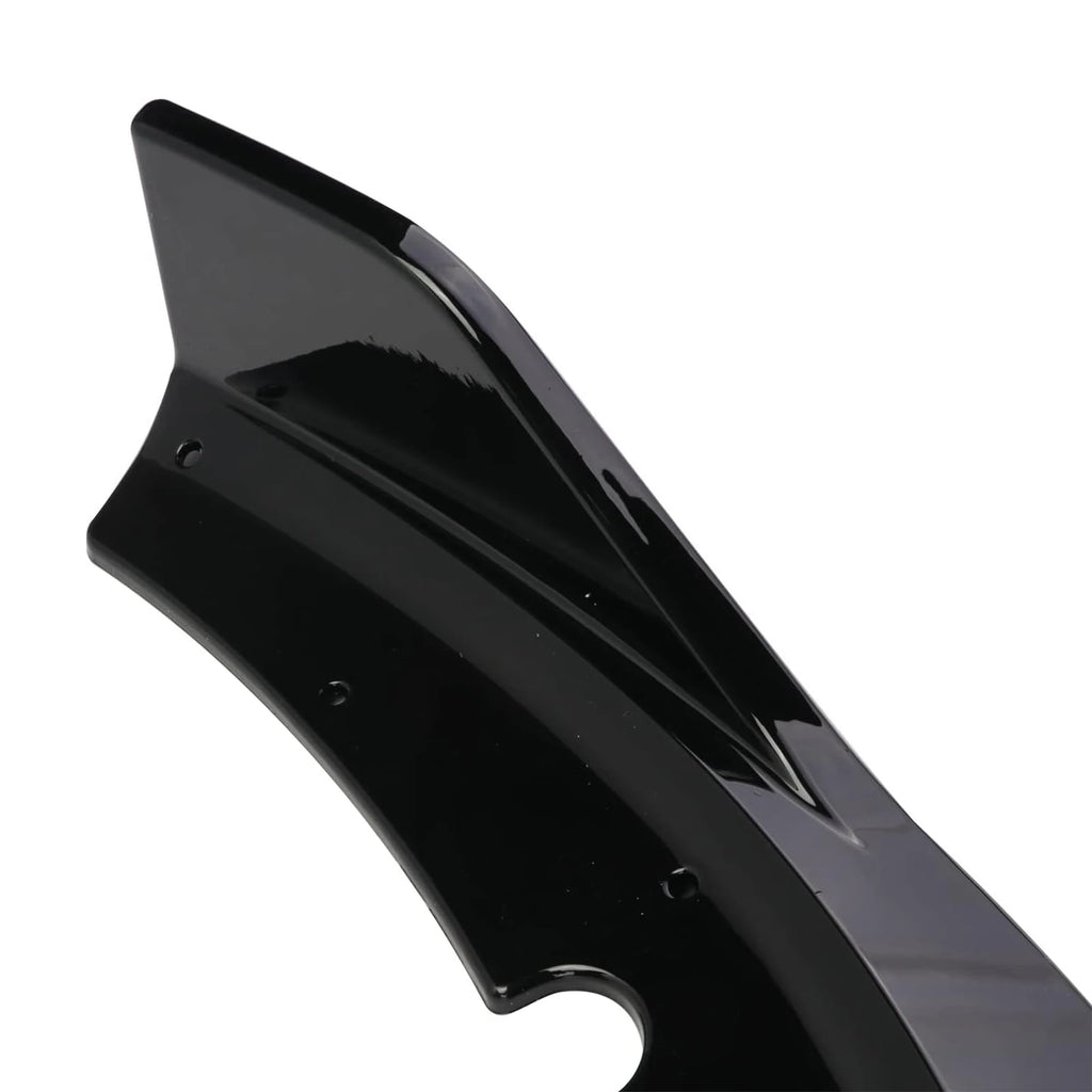 4PCS Front Bumper Lip Splitter Spoiler Body Kit For Dodge Charger 2015-2023 SRT-Style Carbon Fiber Look Glossy Black