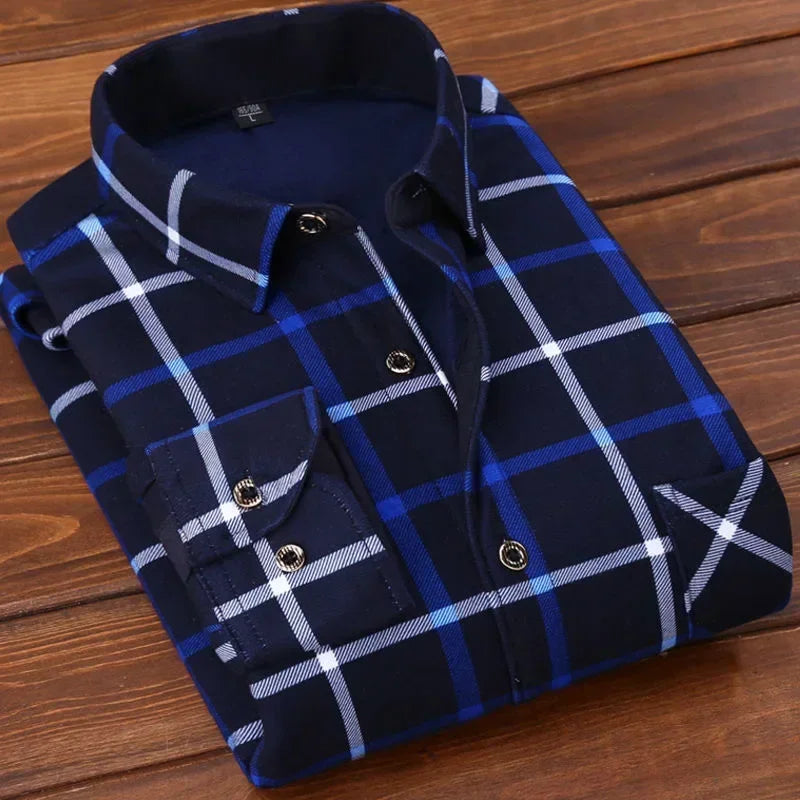 Men's Long Sleeve Plaid Shirts