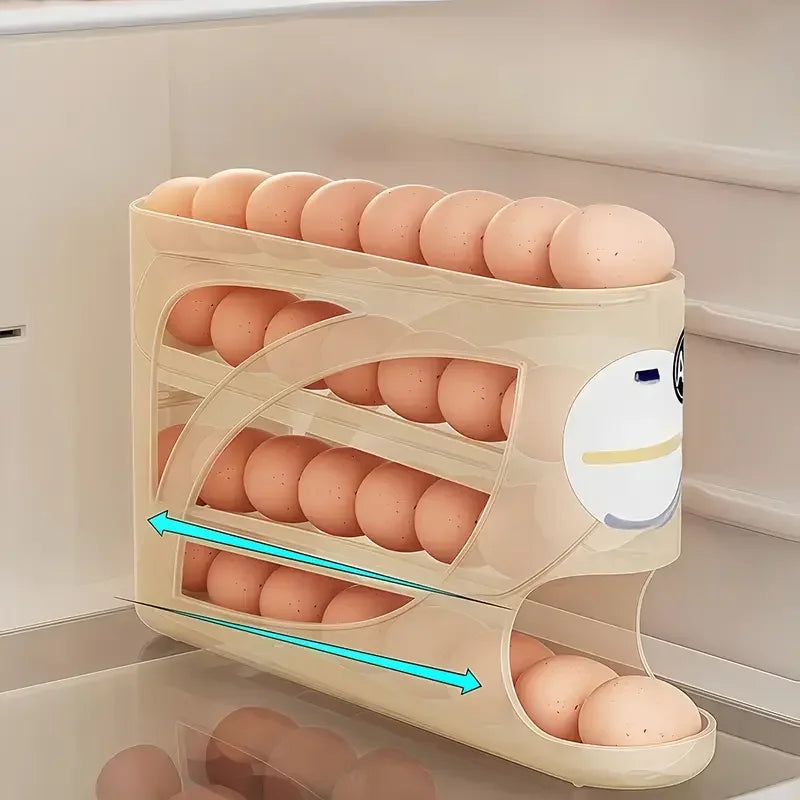 3 Tier Egg Storage Box Rolling