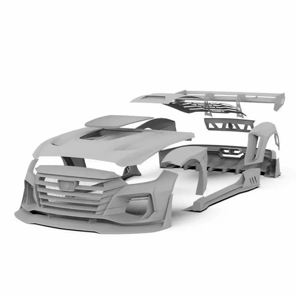 Dawn Style Wide Body kit for Ford Mustang 2018-2022 Car Front Bumpers Fender Flares Honnet Hood Rear Spoiler Wing Bodykit