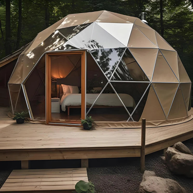 Luxury Dome Outdoor All Season Geodesic Greenhouse Tent Heavy Duty Weatherproof Igloo Tent For Household Garden Plants