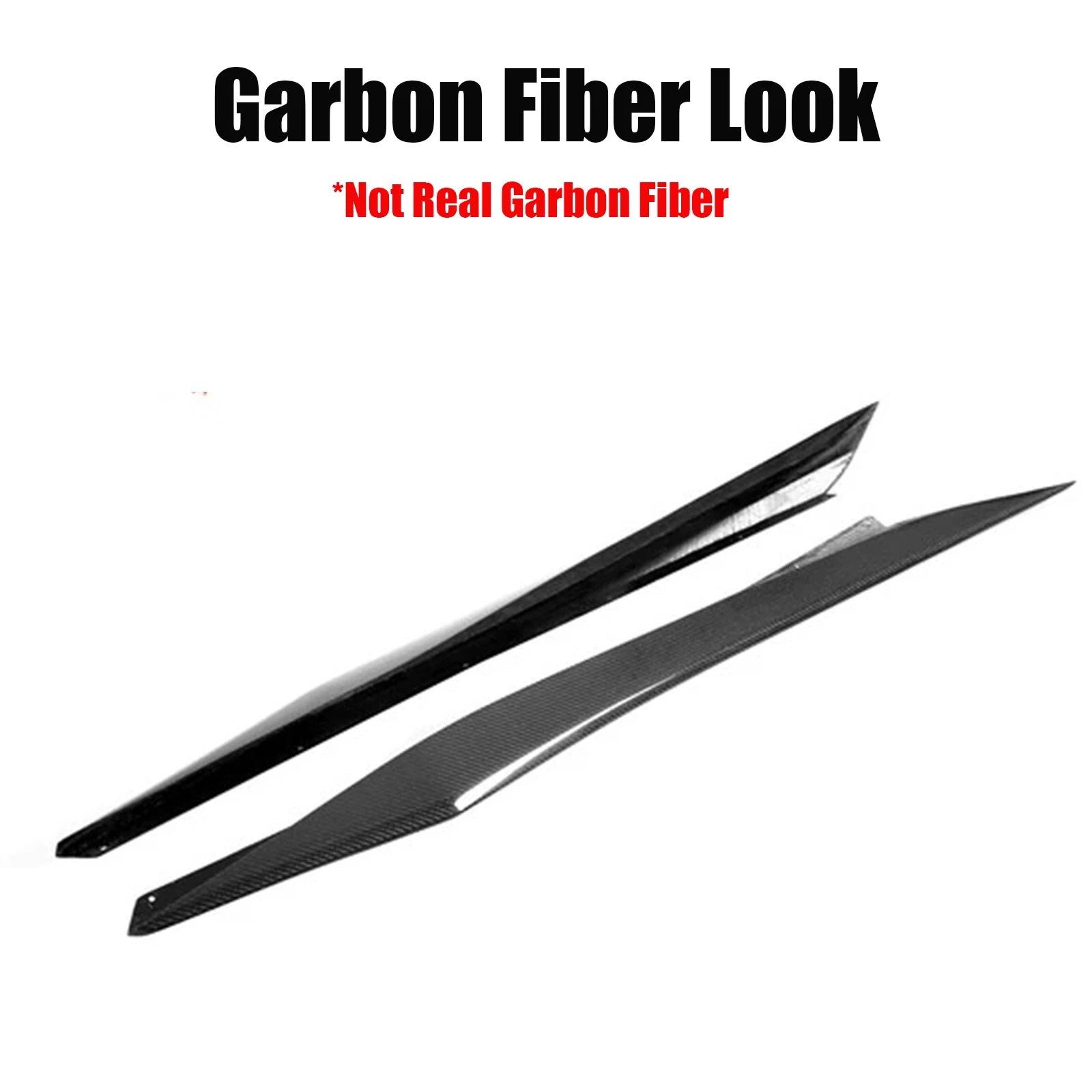 Side Skirts Extension Splitters Fender For Chevrolet Corvette C8 2 Door Z51 Stingray STG 3 2020-2024 Carbon Look Glossy Black
