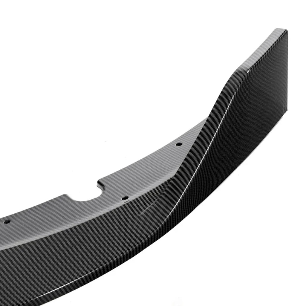 4PCS Front Bumper Lip Splitter Spoiler Body Kit For Dodge Charger 2015-2023 SRT-Style Carbon Fiber Look Glossy Black