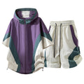 Summer Style Quick-Drying Shirt and Shorts Set for Men