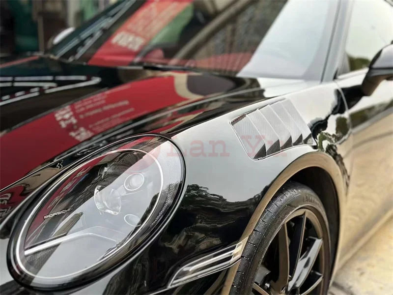 Car Modification Auto Body Parts High Glossy Carbon Fiber Front Car Side Fenders For Porsche 911 992 GT3 Style