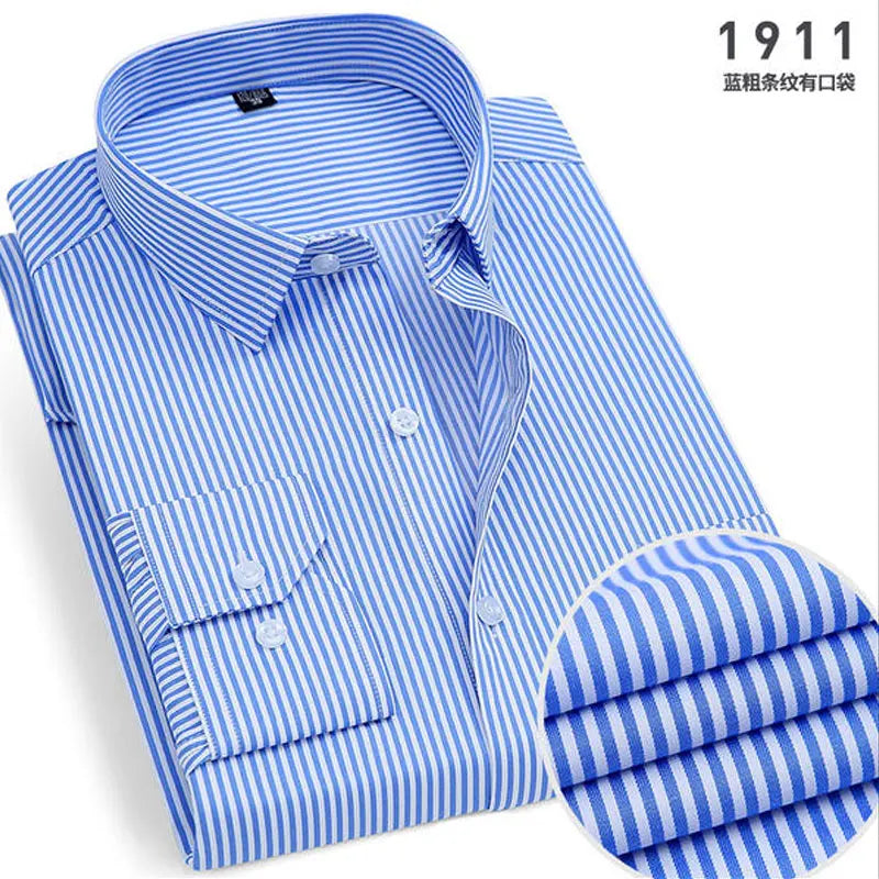 Men's Striped long-sleeved Shirt