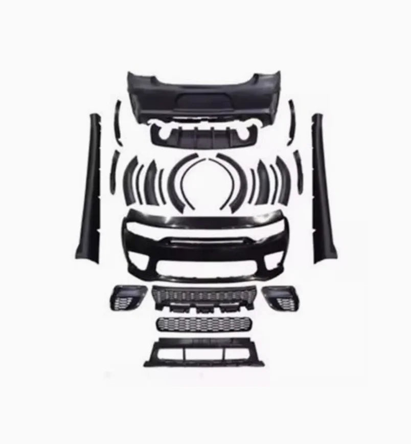 Car Conversion Facelift Front Rear Bumper for Dodge Charger 15-23 SRT Hellcat Widebody Body Kit