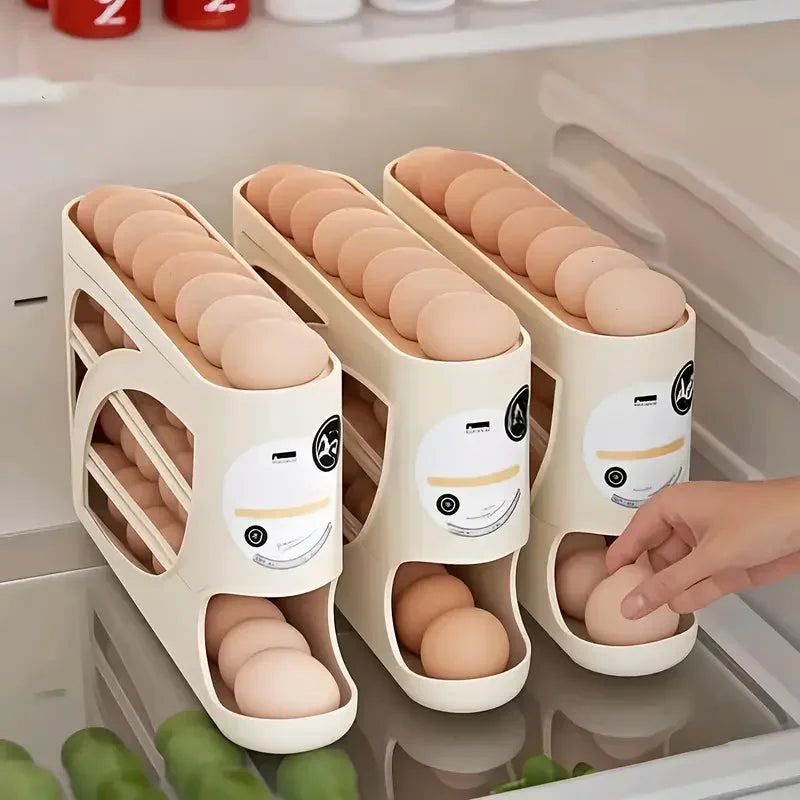 3 Tier Egg Storage Box Rolling