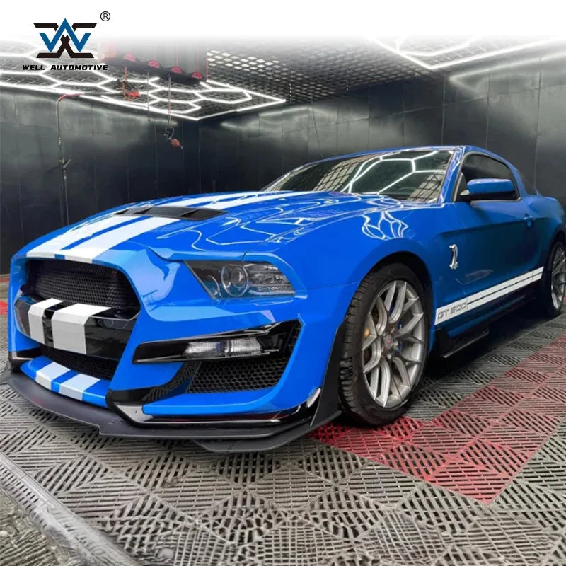 Old To New Bodykit Front Bumper W/O Grille Light For Mustang 10-14 GT500