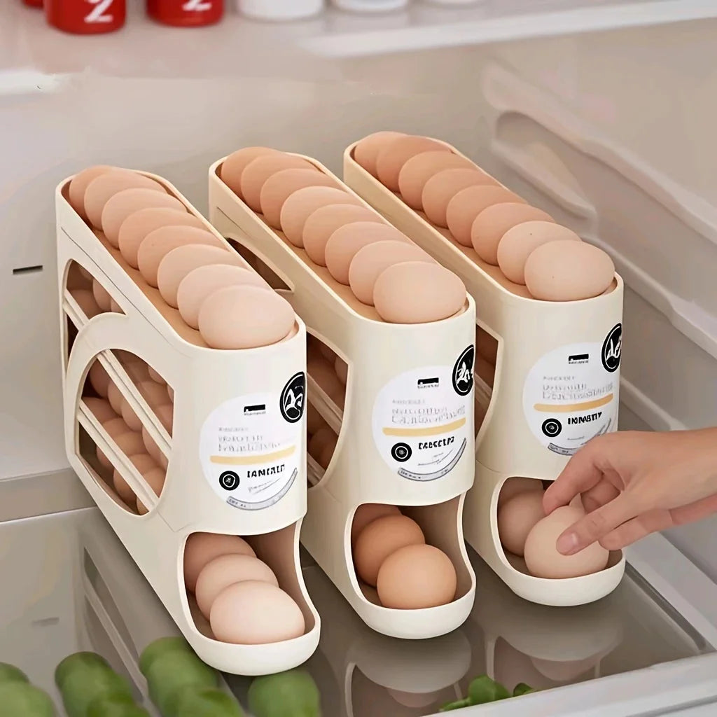 3 Tier Egg Storage Box Rolling