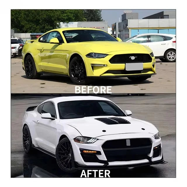 New Condition Manufacturing for Mustang GT500 2018-2023 Accessories Car Full Wide Body Kit with Front Rear Bumper Grille